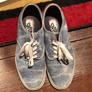 Vans denim acid wash size 11
